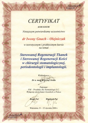 Sterowana regeneracja tkanek i sterowana regeneracja kości