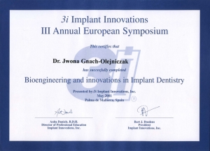 Bioengineering and innovations in Implant Dentistry