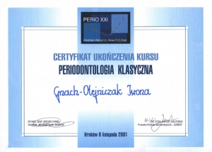 PERIODONTOLOGIA KLASYCZNA