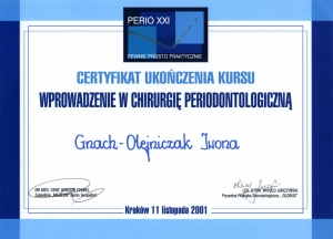 Wprowadzenie w chirurgię periodontologiczną