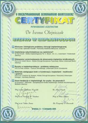 Ryzyko w implantologii