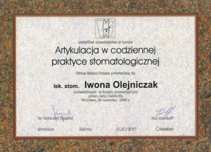 Artykulacja w codziennej praktyce stomatologicznej