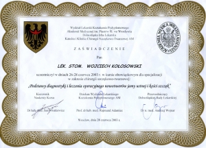 Diagnostyka i leczenie operacyjne nowotworów jamy ustnej i kości szczęk