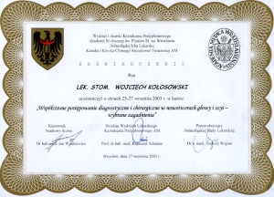 Współczesne postępowanie diagnostyczne i chirurgiczne w nowotworach głowy i szyi