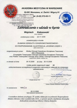Złamania szkieletu czaszkowotwarzowego