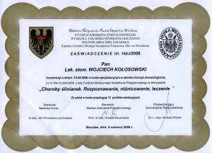 Choroby ślinianek. Rozpoznawanie, różnicowanie, leczenie.