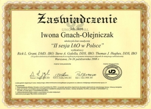 II SESJA IAO W POLSCE