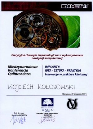 BIOMET 3i IMPLANTY: IDEA-SZTUKA-PRAKTYKA